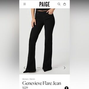 Genevieve Flare Jeans - Black